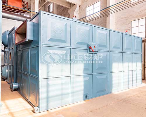 Horizontal thermal oil boiler