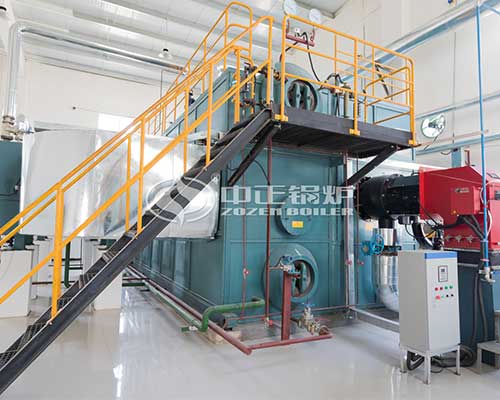 Gas fired steam boiler