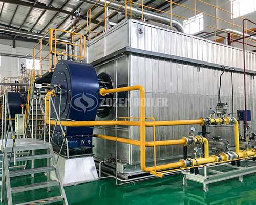 Double drum steam boiler