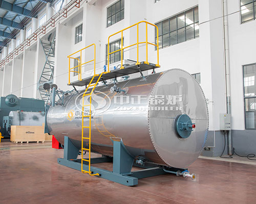 Industrial gas fired steam boiler