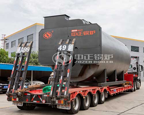 Gas-fired steam boiler