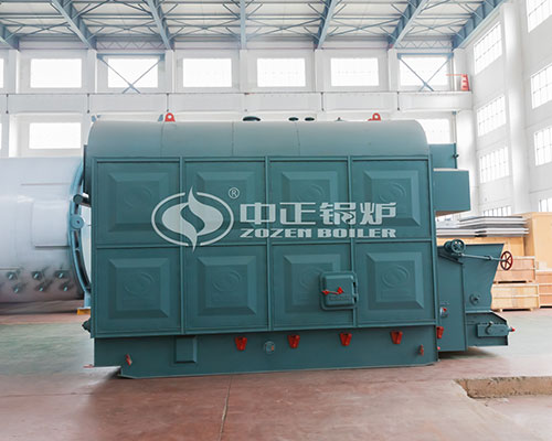 Horizontal biomass hot water boiler