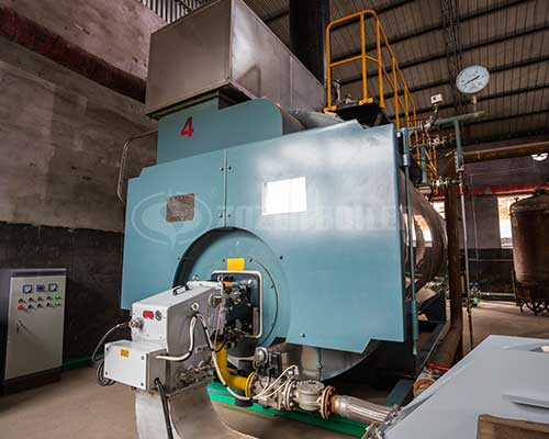 Natural gas steam boiler