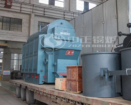 Chain grate steam boiler