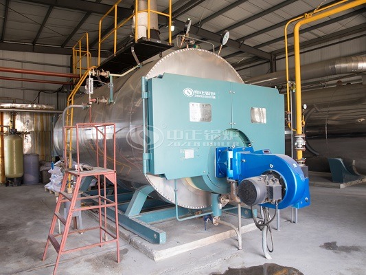 Steam boiler in textile industry