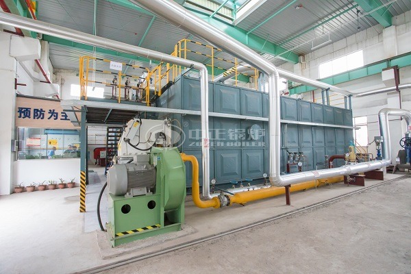 Industrial gas steam boiler