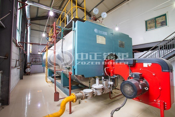 Natural gas steam boiler