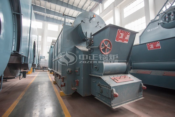 Chain grate steam boiler