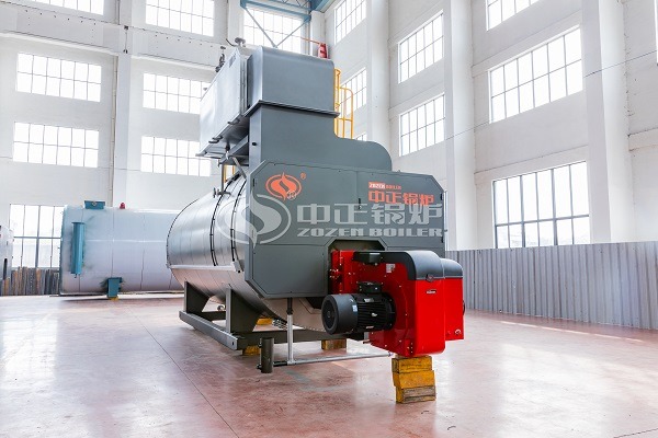 Gas fired steam boiler