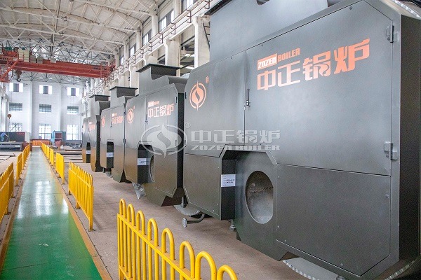 Natural gas steam boiler