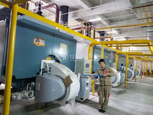 Industrial natural gas boiler