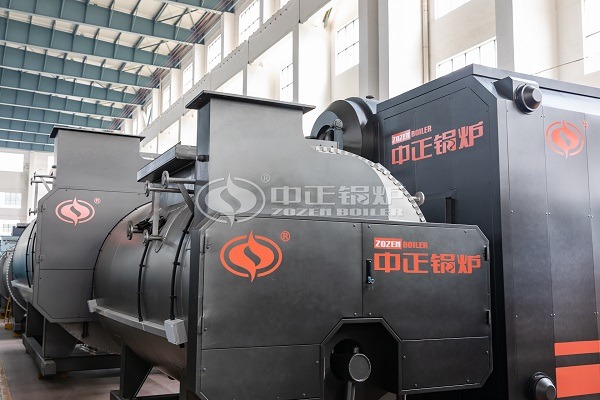 Natural gas steam boilers