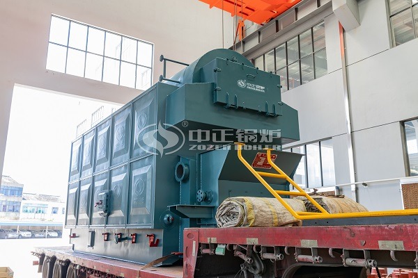 Wood chips biomass boiler