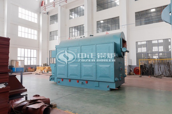 Chain grate hot water boiler