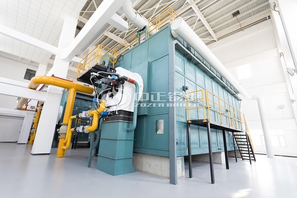 Gas steam boiler performance