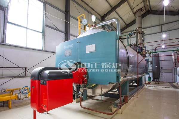 Oil-fired steam boiler