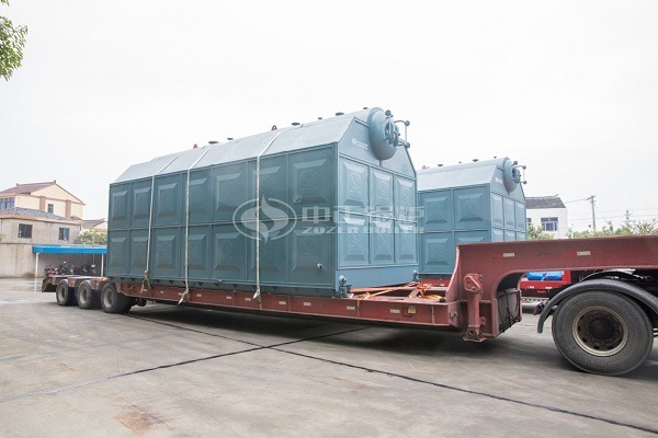 Saw dust steam boiler