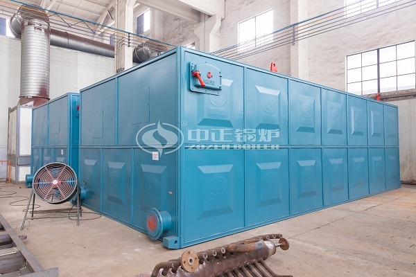 Particle thermal oil boiler