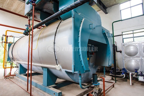 Gas-fired firetube boiler