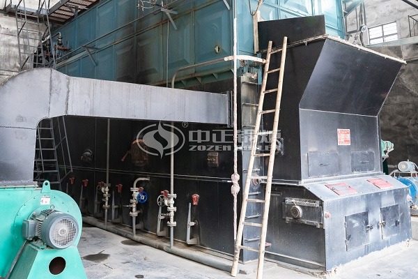 Pellet fired steam boiler