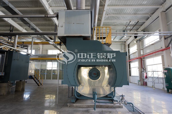 Gas fired steam boiler