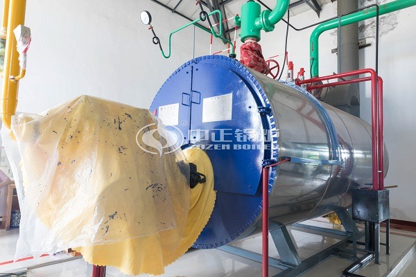 Fire tube boiler operated