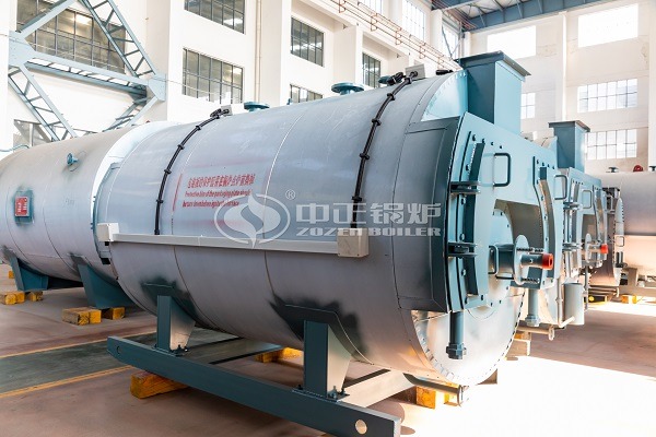 Condensing hot water boiler